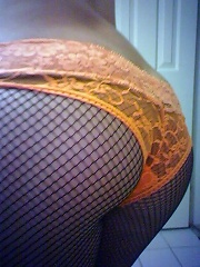 ass in panties and fishnets so delectable